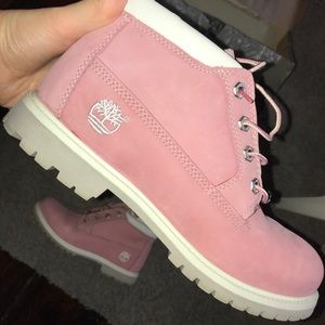 Women’s size 9 Pink Timberlands